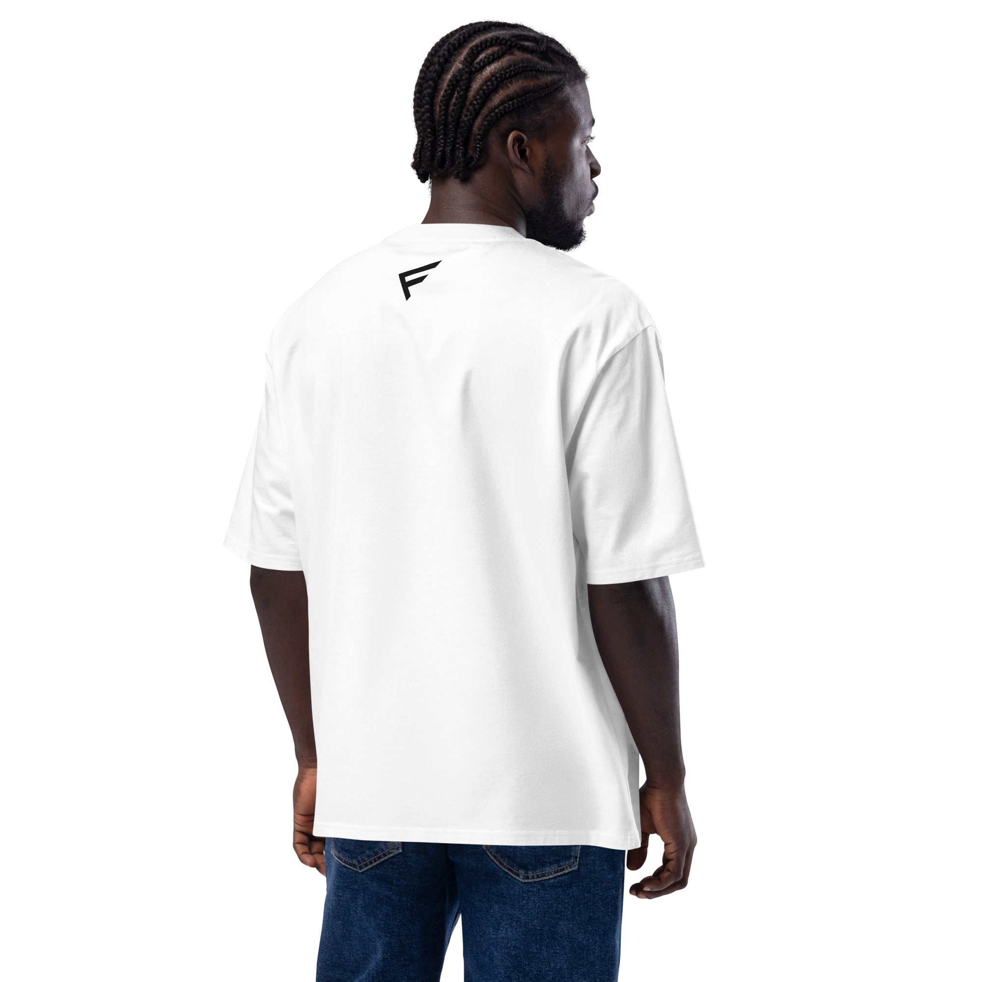 UrbanMark Edition oversized heavyweight tee featuring bold tonal chest mark and drop-shoulder fit.