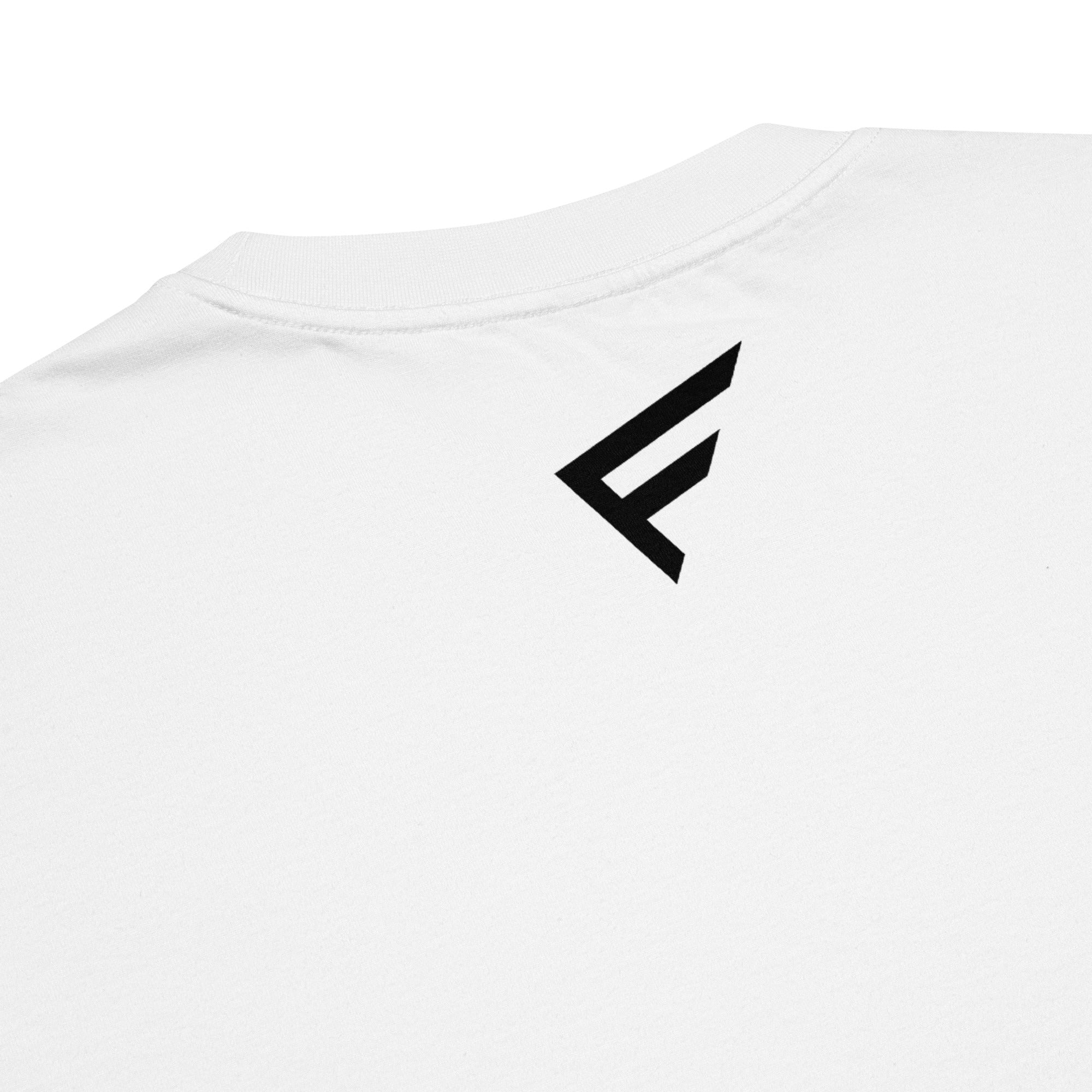 Back view of StreetCore Oversized Drop Shoulder Fit tee featuring a sleek logo design.