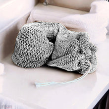 African Exfoliating Net Bath Smooth - African Net Sponge in white, featuring a textured mesh design for complete-body cleansing.