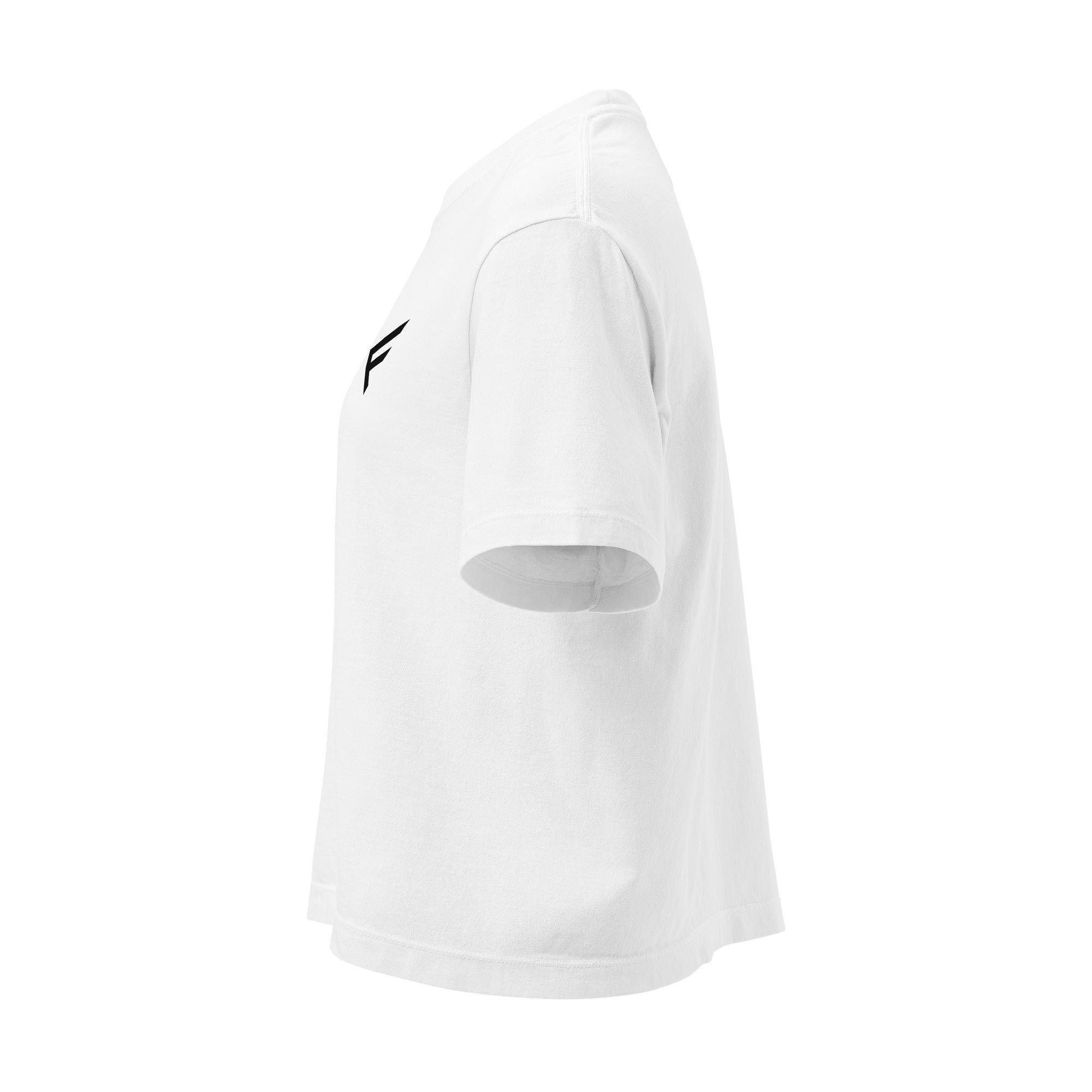 Worn-In Luxe Boxy Tee – Soft Neutral Edit in white, showcasing a boxy silhouette and relaxed style.