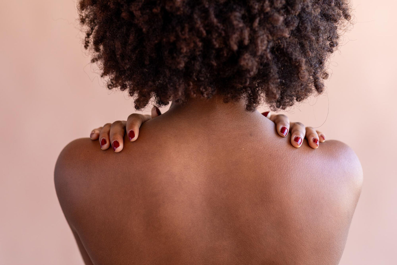 Back with smoother-looking skin texture